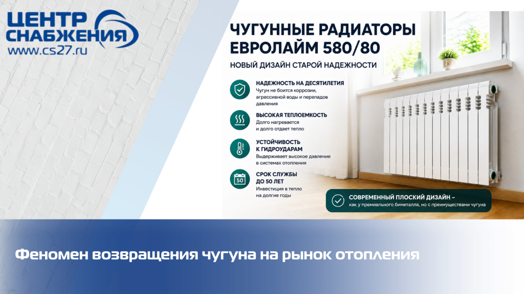 Современные чугунные радиаторы: возвращение легенды отопления Современные чугунные радиаторы: возвращение легенды отопления